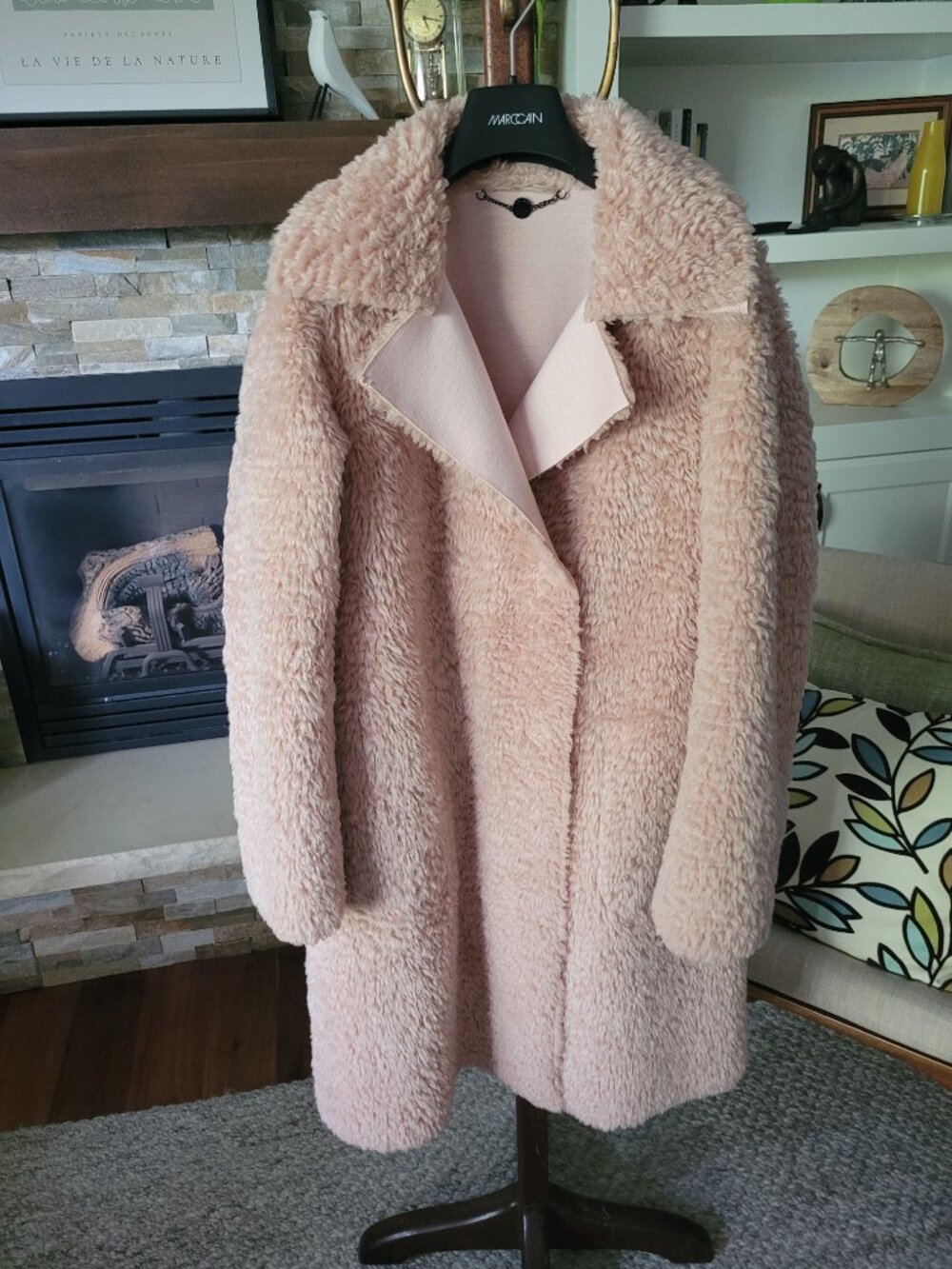 Marc Cain Reversible Faux Fur Coat US 6